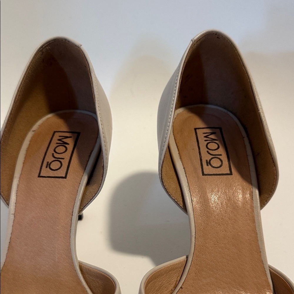 Mojo Claire d'Orsay pump in leather pointed toe and stiletto heel EU37/US6.5 - Picture 3 of 7